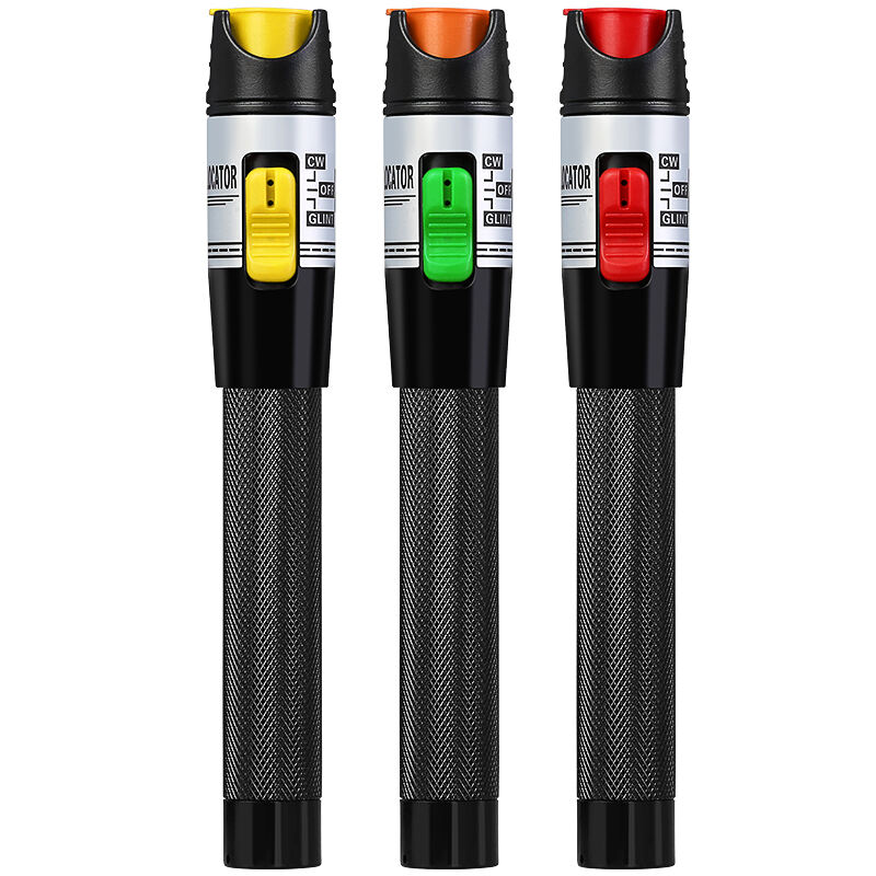 قلم اختبار الألياف الضوئية القابلة لإعادة الشحن COMPTYCO 15-50mw VFL 2.5mm FC/SC/ST موصل عام كاشف الكسر قلم الليزر تحديد العيوب المرئية مصدر الضوء الأحمر