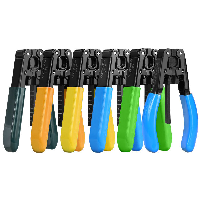 COMPTYCO Metal Leather Drop Cable Stripper  FTTH Fiber Tool Leather Wire Stripper Pliers 3mm (W) * 2mm (H) Fiber Stripper ﻿