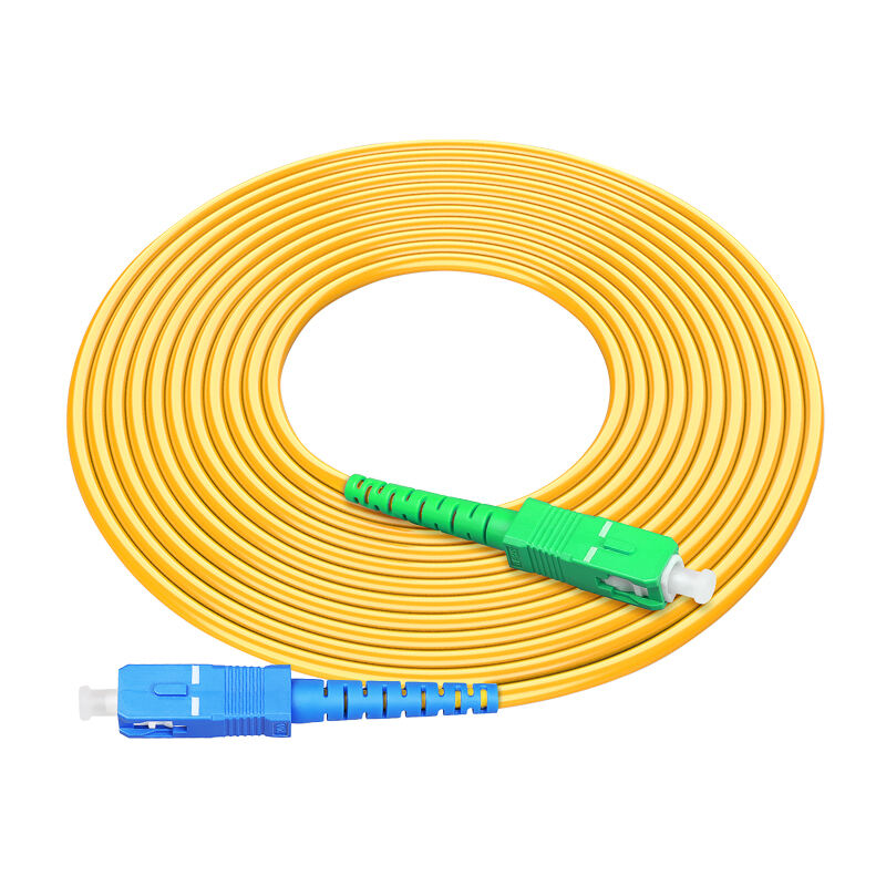 Cavo patch in fibra ottica COMPTYCO SCAPC-SC UPC monomodale monofibra con connettore a coda di maiale, lunghezza personalizzabile da 1/3/5/10 m, interfaccia e metro personalizzabili SC/FC/ST/LC