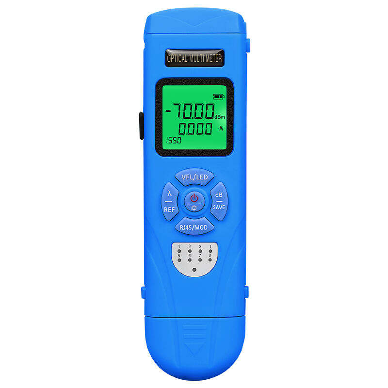 عداد متعدد COMPTYCO البصري، جهاز اختبار أربعة في واحد OPM+VFL+LED+RJ45، تحديد موقع العطل البصري، جهاز قياس القدرة البصرية الصغيرة القابل لإعادة الشحن