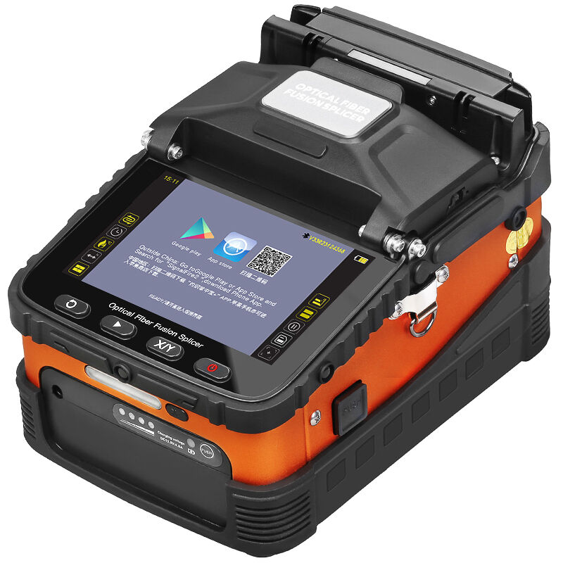 Fusão de fibras ópticas COMPTYCO Signal Fire, totalmente automática, modelo AI-5Pro, com seis motores, conjunto completo de fusão de fibras ópticas de alta precisão com iluminação LED