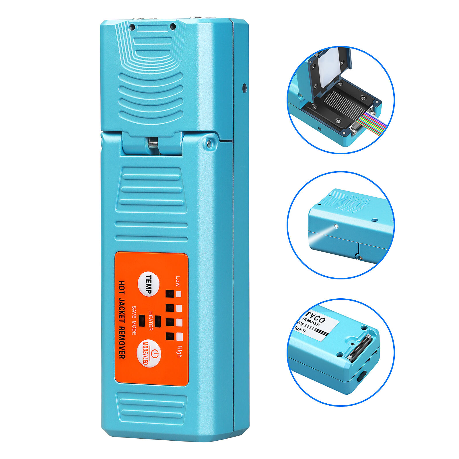 Dénudeur Thermique Fibre Optique Rechargeable - 8 Niveaux De Température - Pour Fibres De 1 à 48 Cœurs - Batterie 2500 MAh