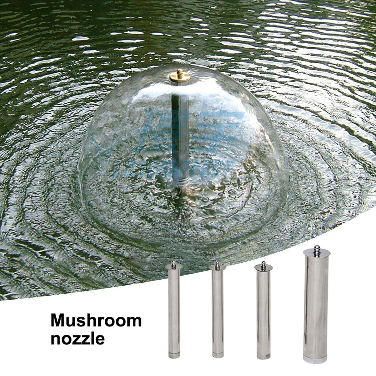 Mushroom-Shaped Fountain Nozzles: Create a Soft Water Display

