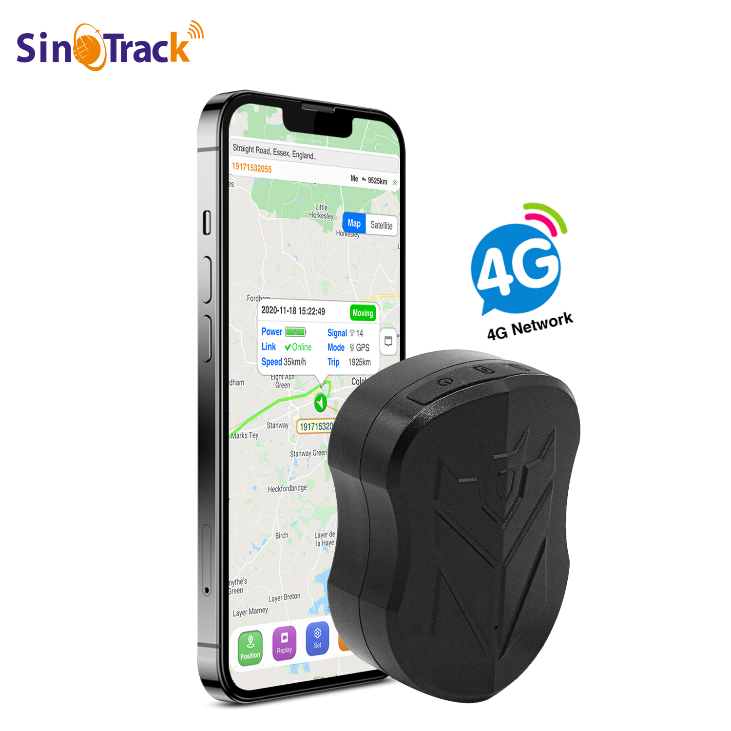 SinoTrack ST-915L Waterproof Magnet 10000mAh 120 Days Standby Vehicle 4G GPS Tracker For Australia