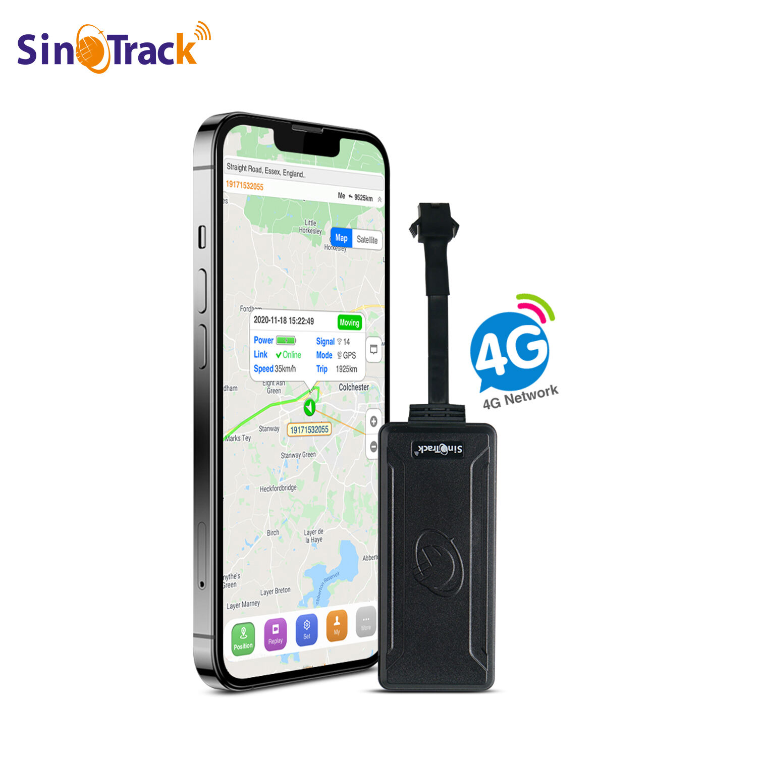 SinoTrack ACC 4G ST-901AL Cut Off Engine GPS Tracker 4g Lte Device Free APP Real Time Tracking