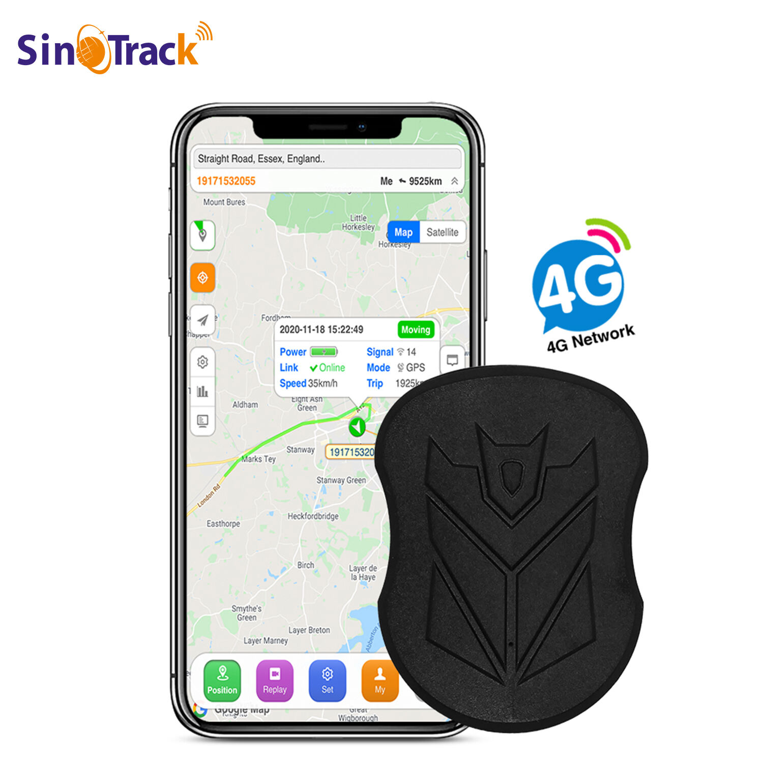 SinoTrack ST-905L Waterproof Magnetic Car GPS Tracker Locator 4G Vehicle Tracking Device For Car 5000mAh Battery with Free platform APP