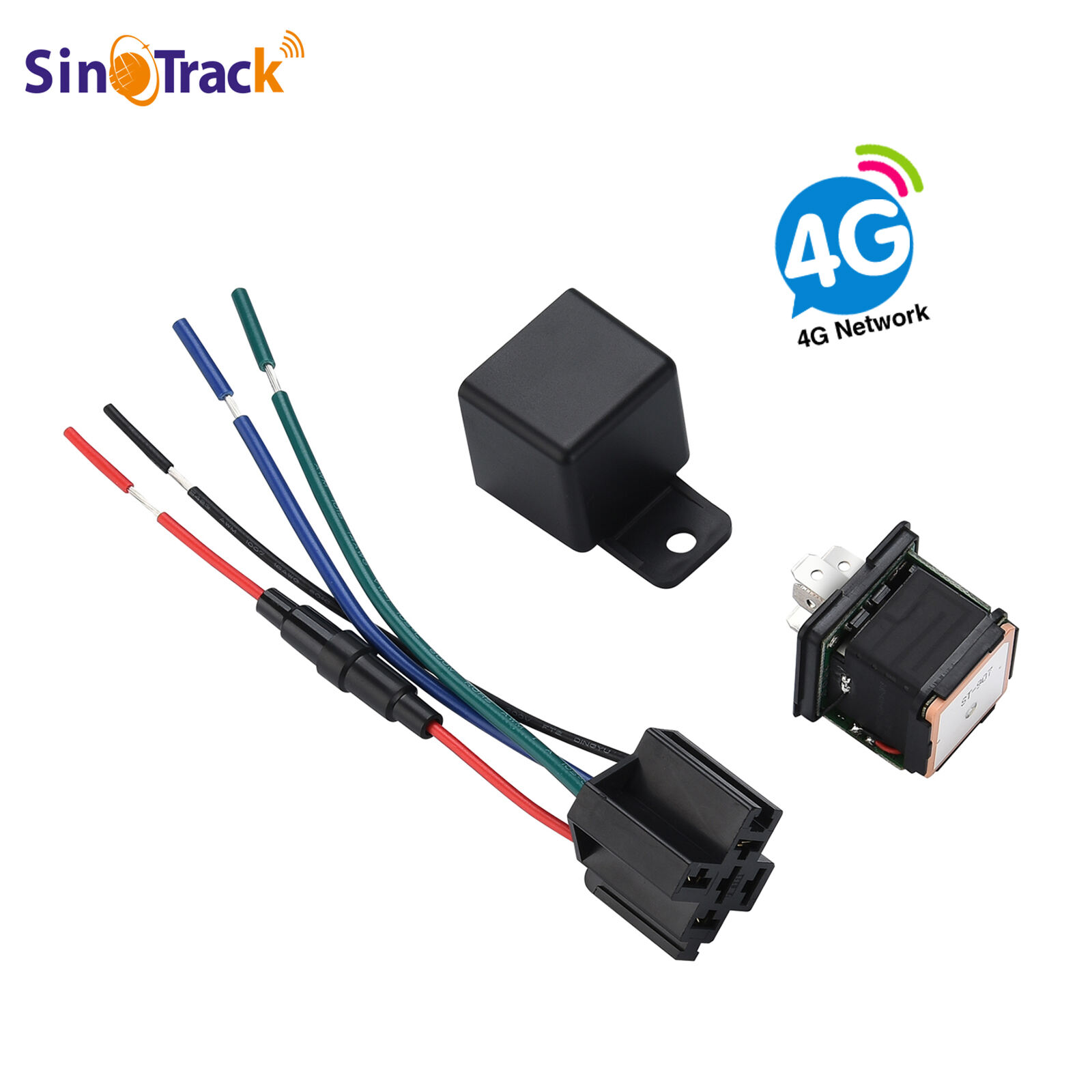  SinoTrack Relay GPS Tracker 4G  ST-907L Motorcycle GPS system Car Small gps tracking device