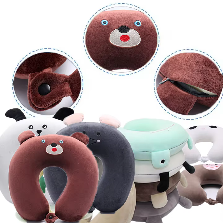 Creative Cartoon U-shaped Memory Foam Pillow Filled with High-quality Memory Foam New Choice for Office Naps