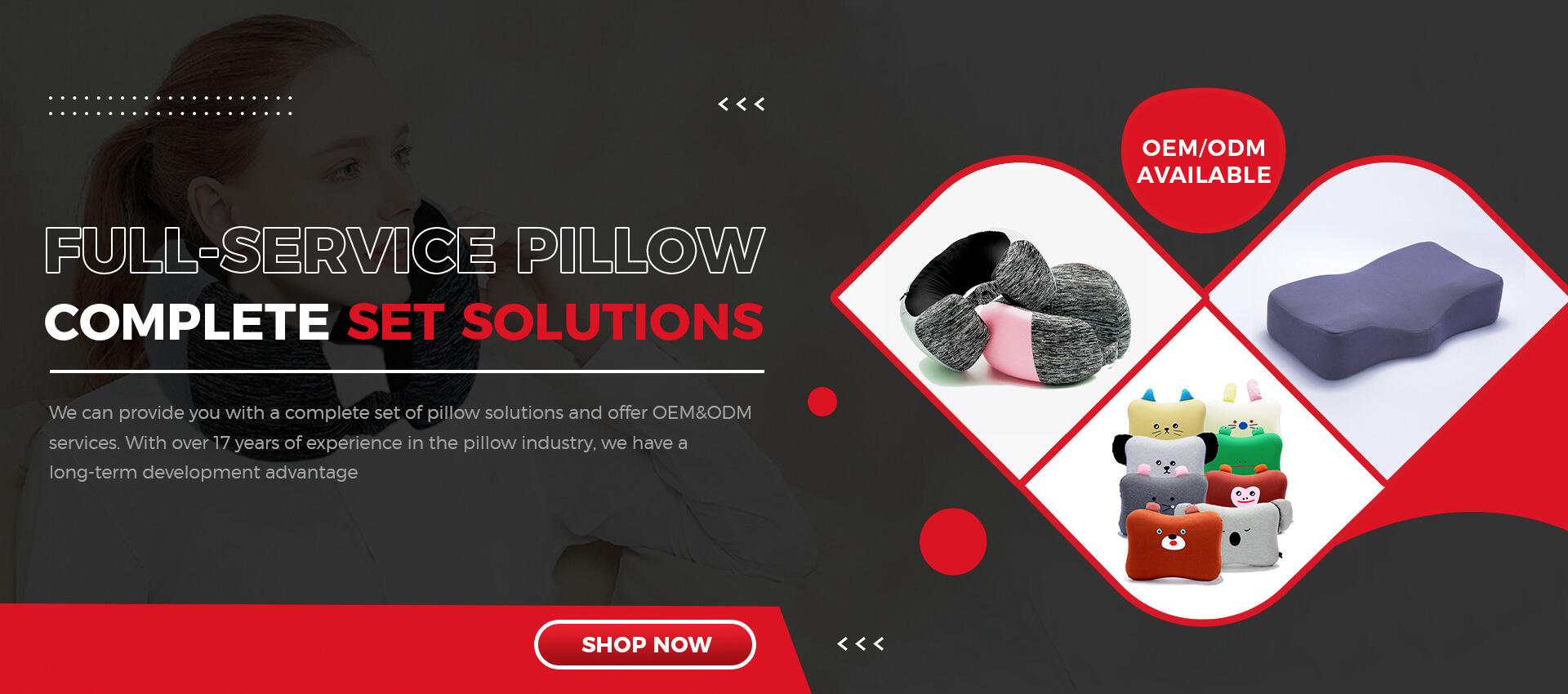 FULL-SERVICE PILLOW COMPLETE SET SOLUTIONS