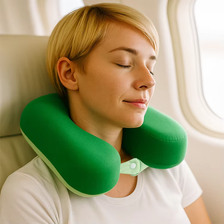 Best Outdoor Travel Neck Pillow Super Soft Memory Foam Personalized Wrap Around Car Sleep Shoulder Pillow