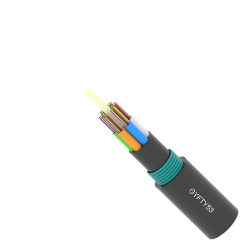 Direct duct fiber optic cable GYFTY53 double Jacket