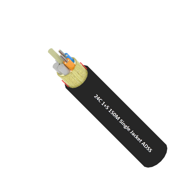 24 Core Single Mode Span 150m Single Sheath Non-Metallic Optical Fiber Cable