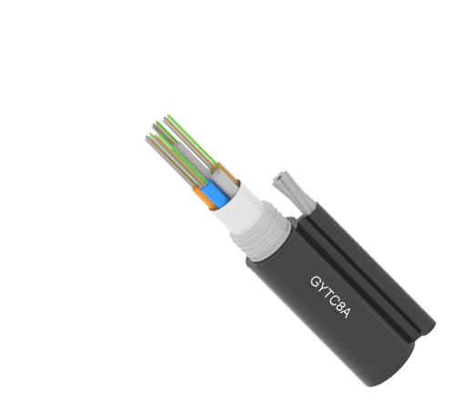 Figura 8 cable de fibra óptica aéreo blindado GYTC8A  