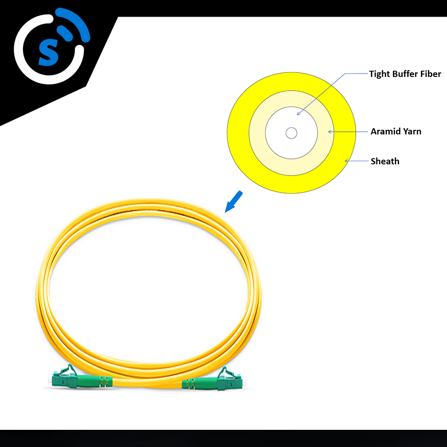 Fiber Optic Patch Cord LC APC Simplex single mode