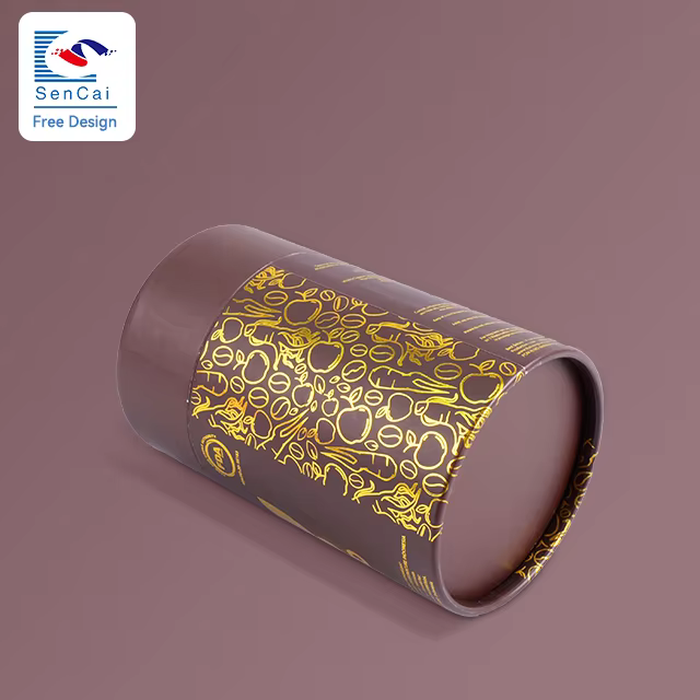 High Quality Customized Eco Friendly Material Gift Round Box Cardboard Paper Cylinder Tube With Lid supplier