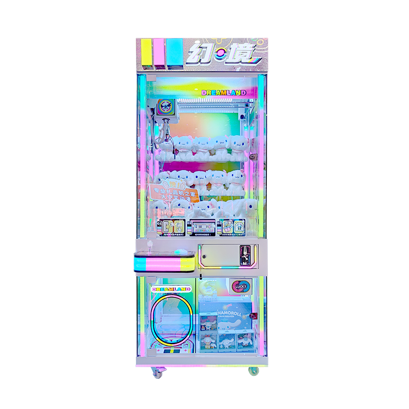 Fully transparent, multi-light mode dol claw l machine