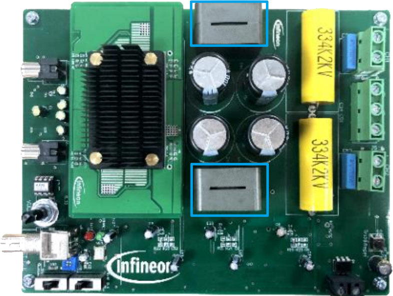 The digital power amplifier inductor is applied to the Infineon EVAL_AUDAMP24 reference design