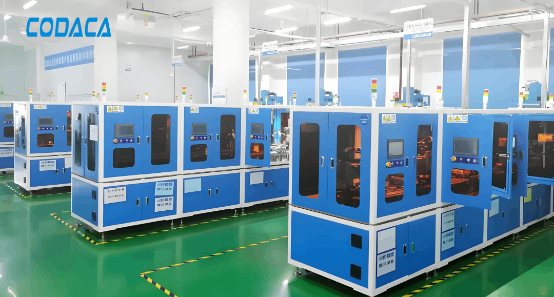 A corner of the automated production line for automotive products at Codaca