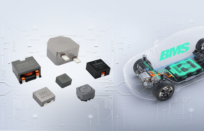 Um die Sicherheit und Effizienz von Fahrzeugen mit neuer Energie zu verbessern, bietet Codaca leistungsstarke Automotive-Induktivitäten für das Batteriemanagementsystem (BMS) im Automobilbereich