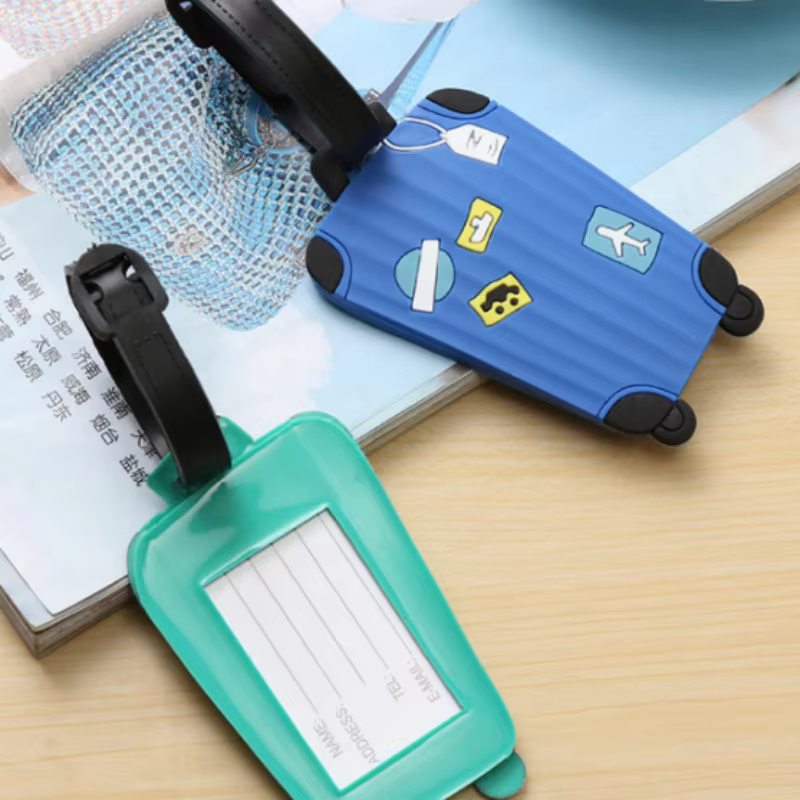 Oem Wholesale Soft Pvc Rubber Custom Package Travel Clear Luggage Tag Pvc for Children School Bag Tortoise manufacture