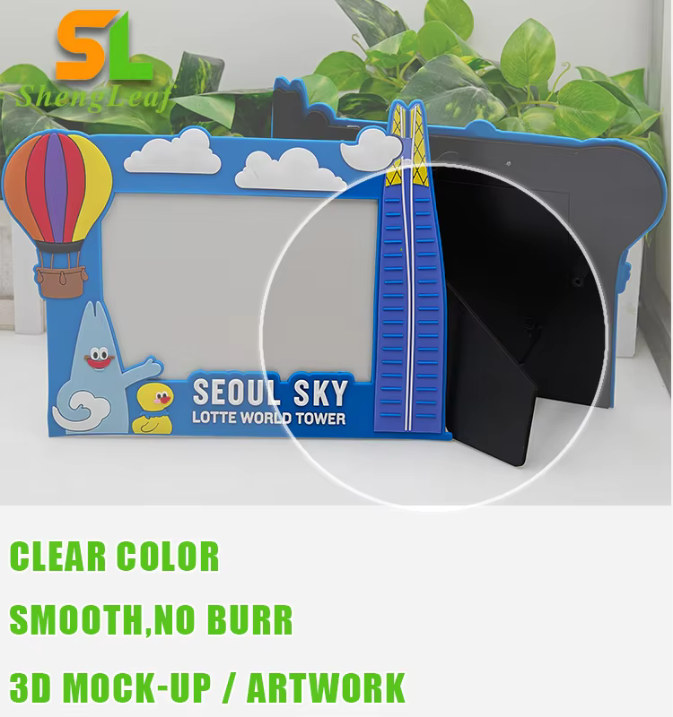 3d Pvc Custom Photo Frame OEM Promotional Gift High Performance Sublimation Picture Soft Rubber Nice Cartoon Customized details