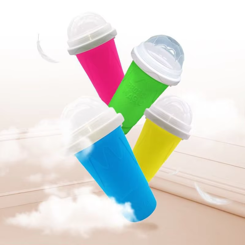 350ml Quick-frozen Smoothies Durable Ice Cream Squeeze Quick Cooling Milkshake Bottle Smoothie Slushee Slush Maker Cup details