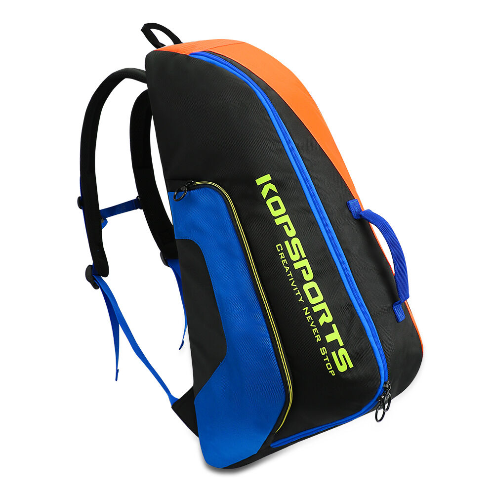 KOP Custom Waterproof New Design Kids Tennis Racket Duffel Bag with 6PK Compartment and Vented Shoes Compartment