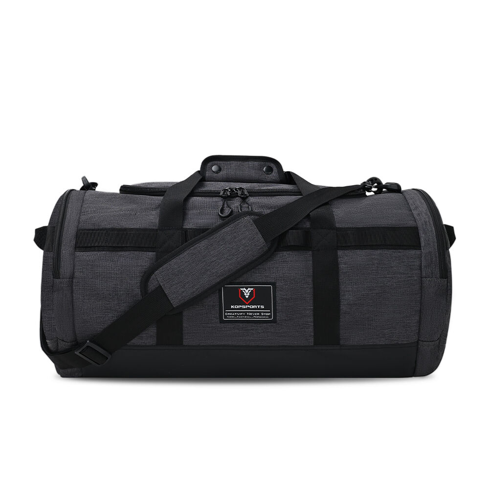 KOP OEM Customized Hot Selling Ju-Jitsu Cylindrical Sports Duffel Gear Bag for Man and Women with Shoes Compartment