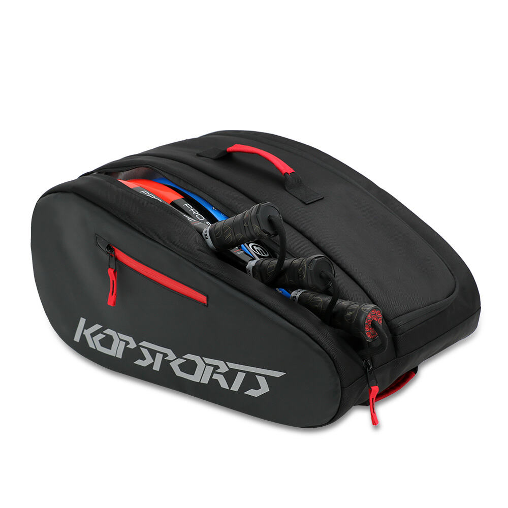 KOP OEM Waterproof Pro Style Padel Racket Bag Backpack for Player with Should Straps and Shoes Compartment
