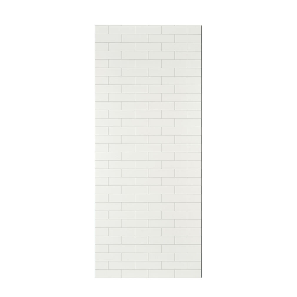 Knife-cut PVC shower wall panel