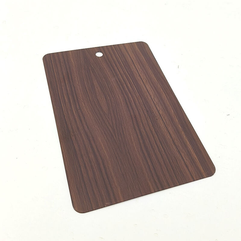 decorative wooden printing powder coated aluminium extrusion profile for screen windows and doors manufacture custom color card manufacture