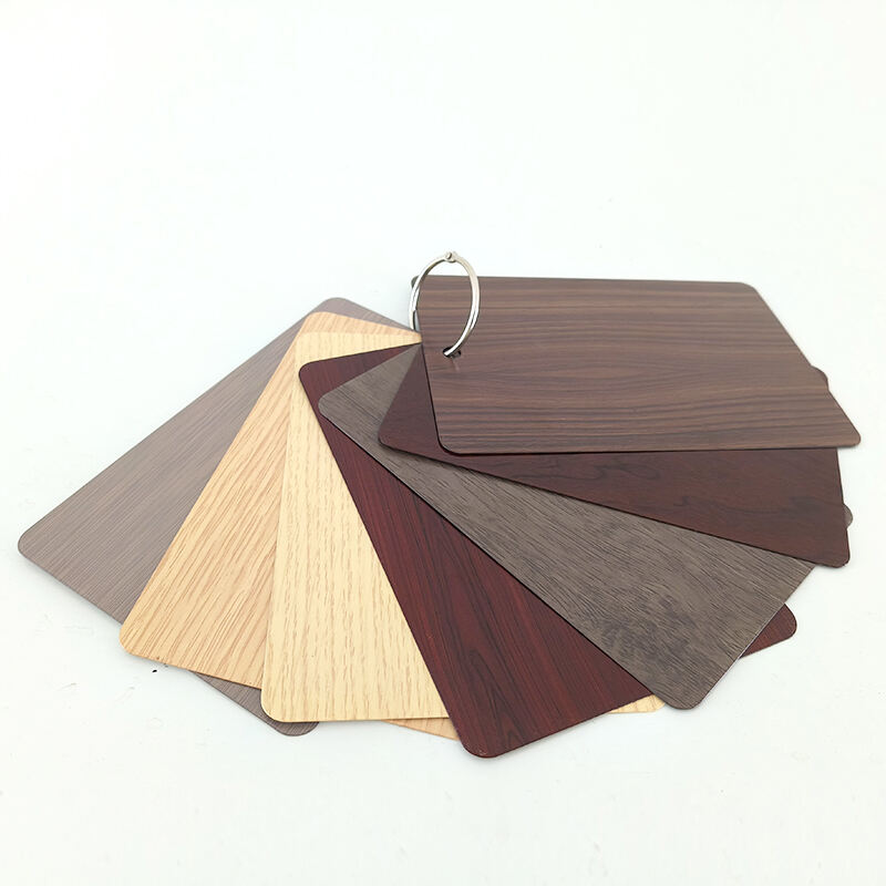 decorative wooden printing powder coated aluminium extrusion profile for screen windows and doors manufacture custom color card