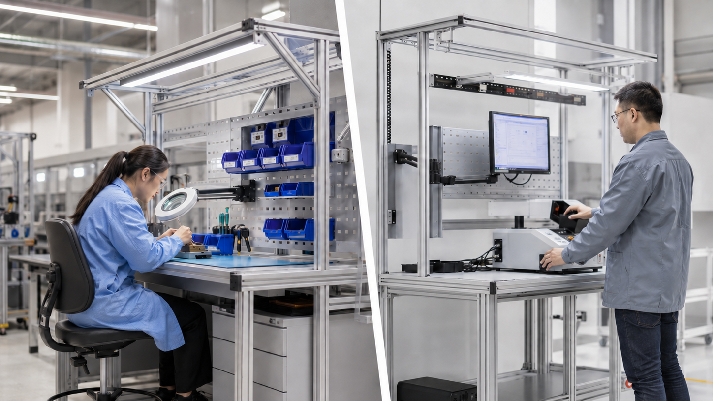 Workbench aluminum profiles