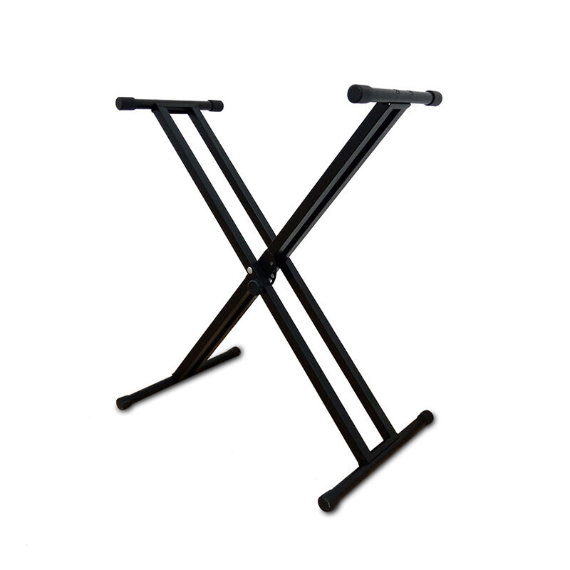 YIMO Heavy Duty, Single-X Shape Piano Keyboard Stand - Height Adjustable & Portable with Non Slip Caps