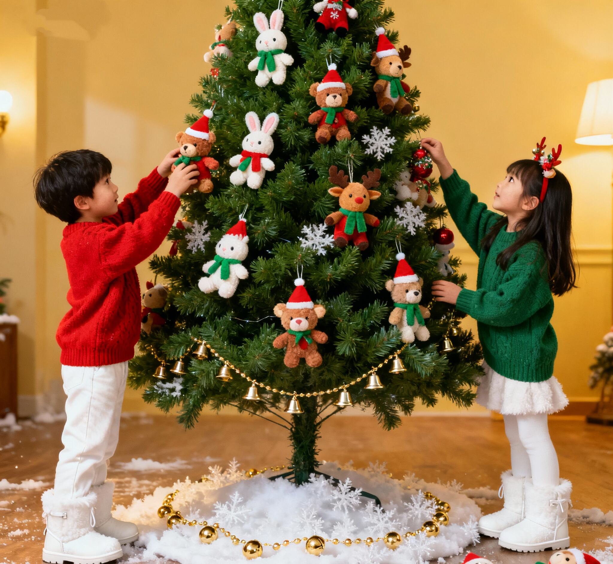Fun Family Games for Christmas: Bringing Plush Toys to Life on the Christmas Tree
