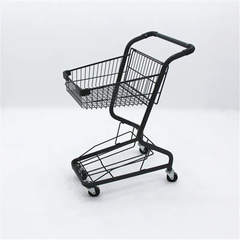 What design features matter most when selecting a child shopping cart for stores?
