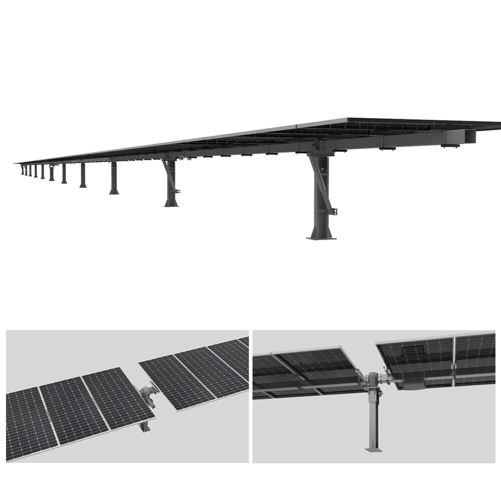 Single axis tracker solar power tracking system