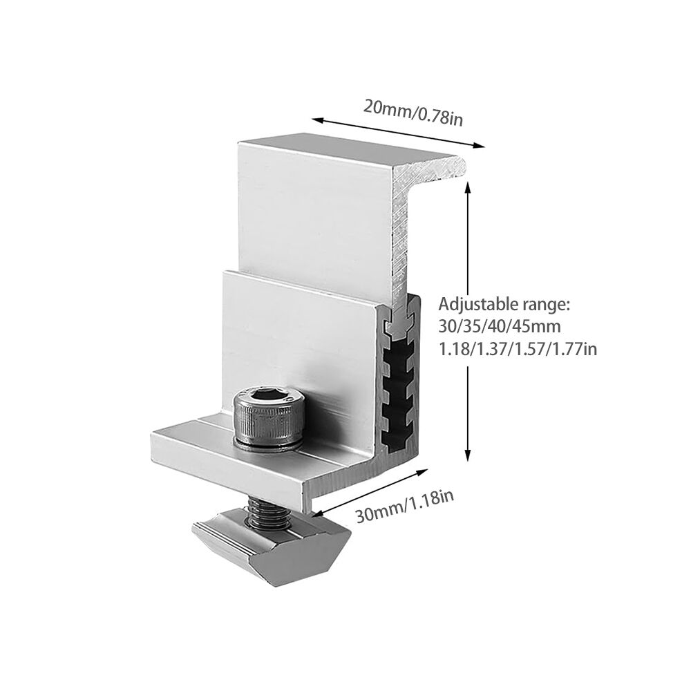 Adjustable Solar Panel End Clamps: Durable, Versatile, and Easy to ...