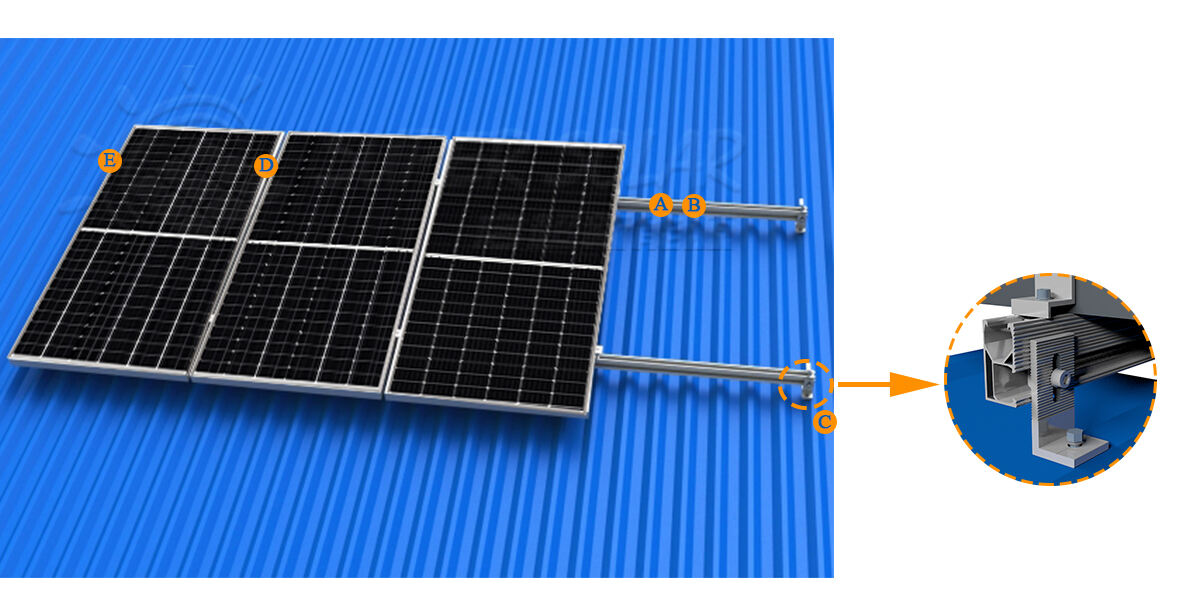 metal roof solar mounting