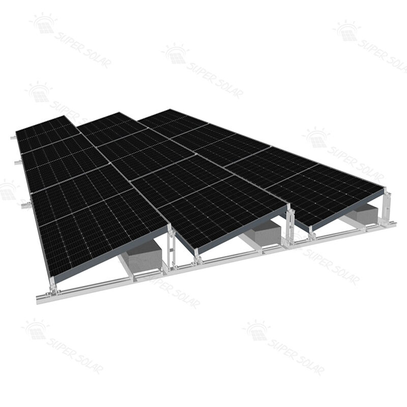 Solar panel ballast PV system