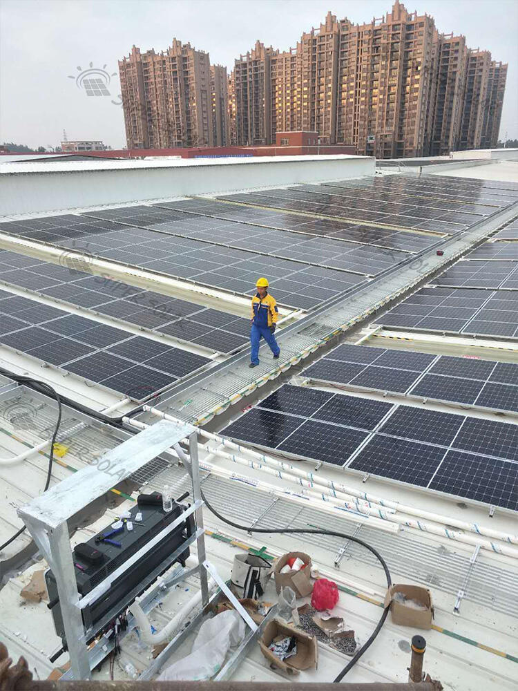 China  3MW  Factory roof solar power system