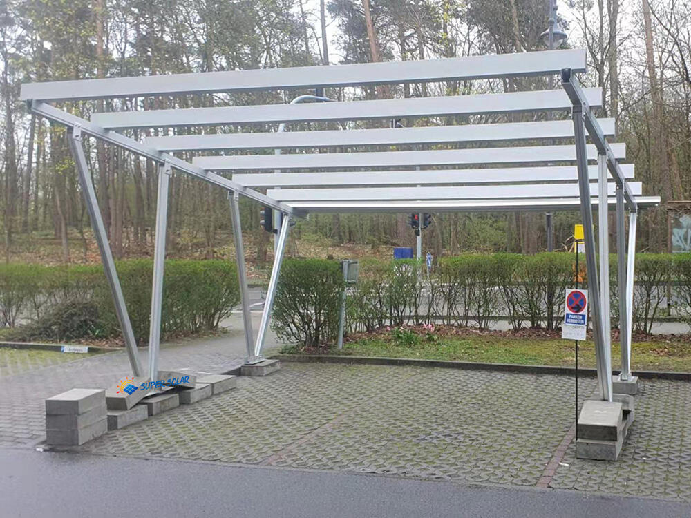 Germany 15KW  Aluminum carport solar power system