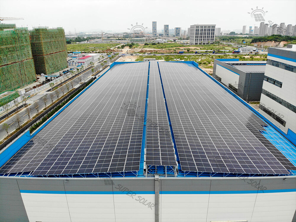 China  2.7MW Metal roof solar power system 