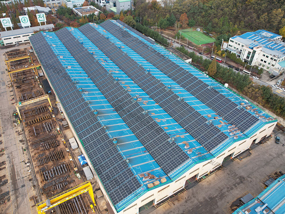 South Korea 2.5MW Metal roof solar power system