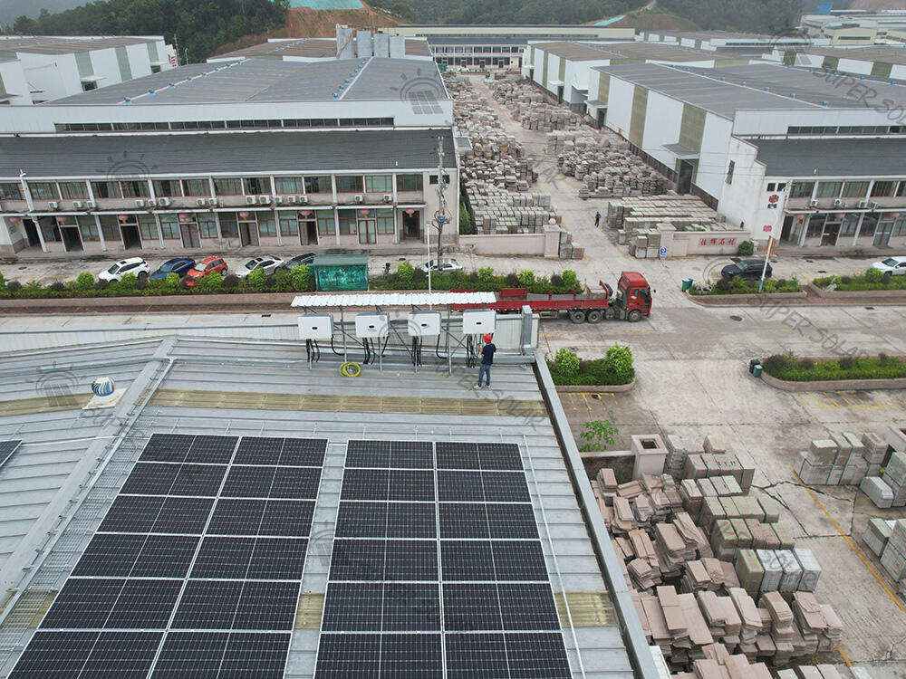 China 1.3MW Metal roof solar power system