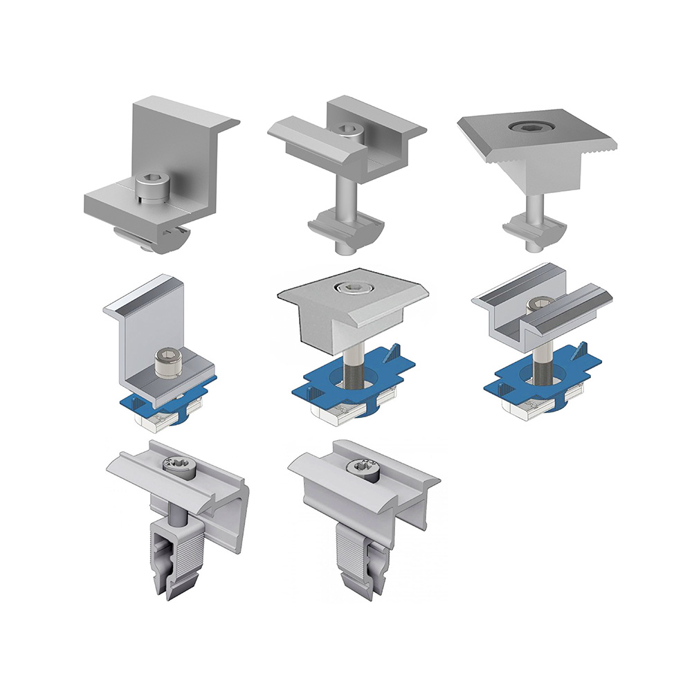 Super Solar High-Quality Solar Panel Clamps for Roof Mounting Systems