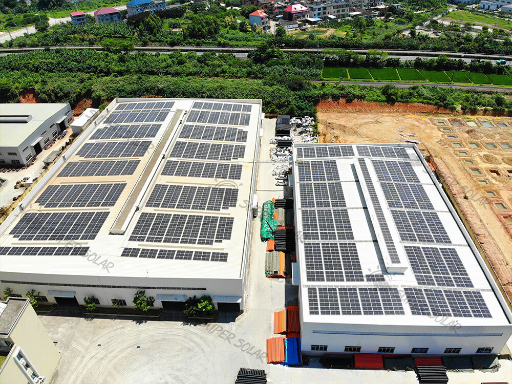 China  1.2MW  Metal roof solar power system