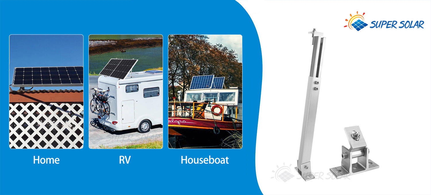 tiltable solar panel mounts