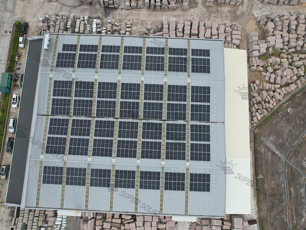 China 1.3MW Metal roof solar power system