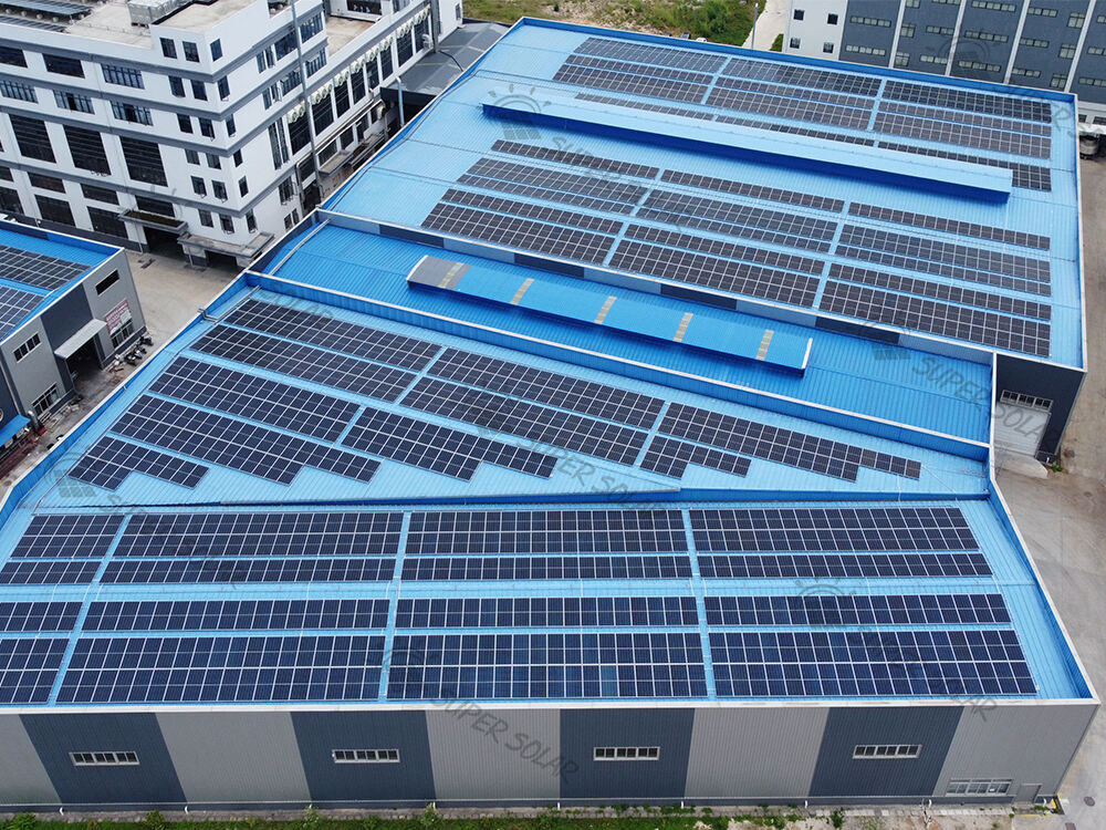 China 2.2MW  Metal roof solar power system